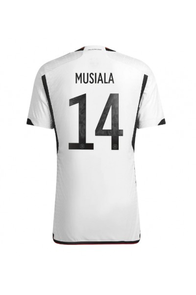 Saksa Jamal Musiala #14 Jalkapallovaatteet Kotipaita MM-kisat 2022 Lyhythihainen